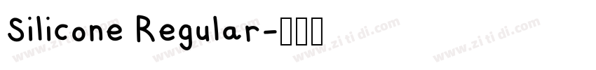 Silicone Regular字体转换